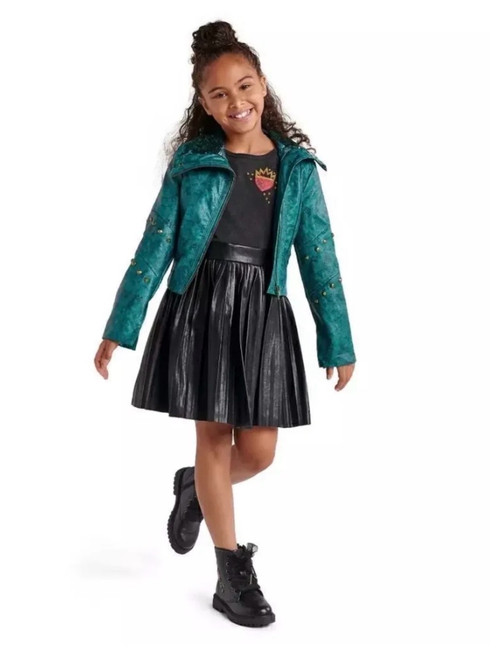 Disney Store Uma Girl's Moto Jacket Descendants Costume Design Coat Size 11/12